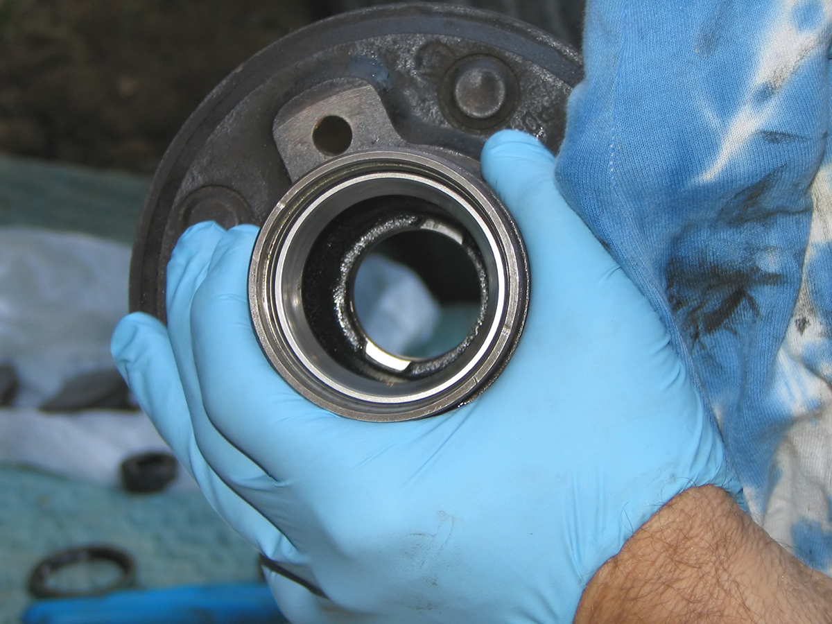 Wear gloves to remove bearings to avoid rust and corrosion.